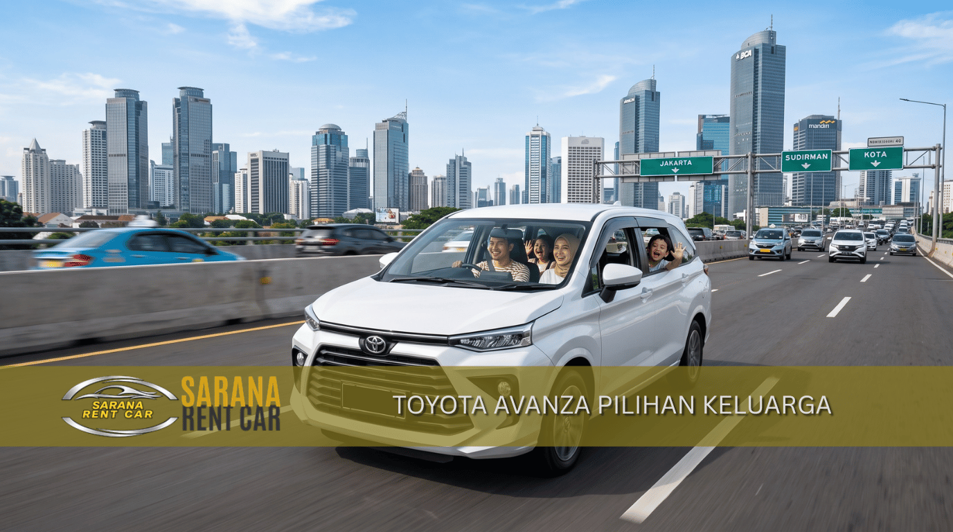 Toyota Avanza putih melaju di jalan tol Jakarta – Avanza pilihan utama keluarga