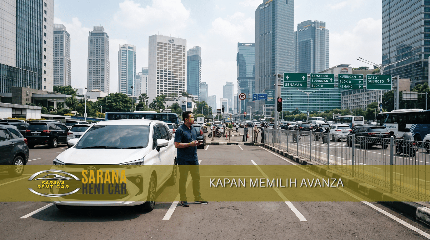 Toyota Avanza putih di persimpangan jalan – kapan memilih Avanza